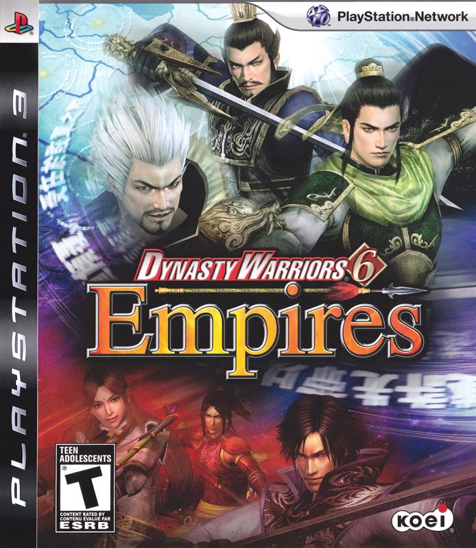 Dynasty Warriors 6: Empires box art for Xbox 360